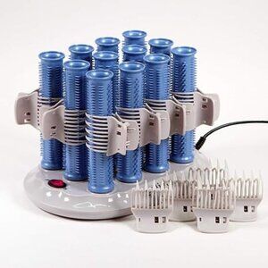 Calista Tools Ion Hot Rollers for Long Hair - 12 Long Rollers + 12 Clips + Base